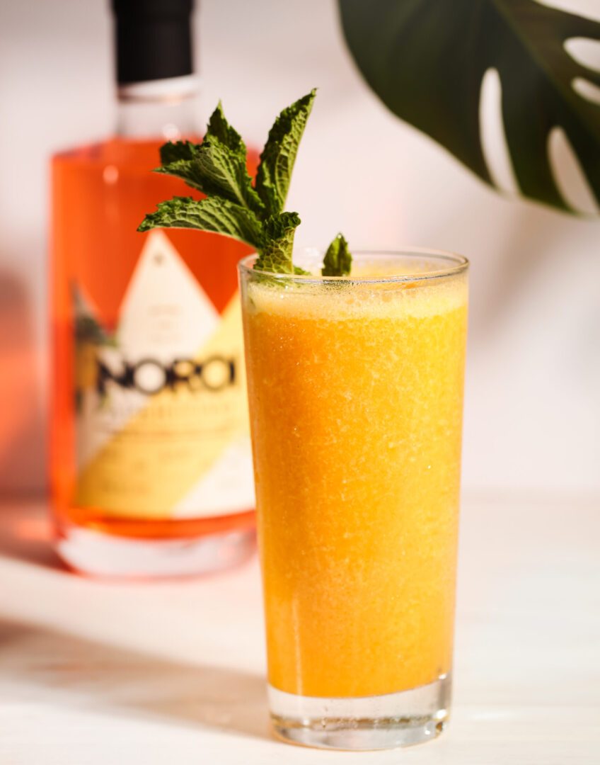 Recette cocktail slush à la mangue et à la menthe Noroi