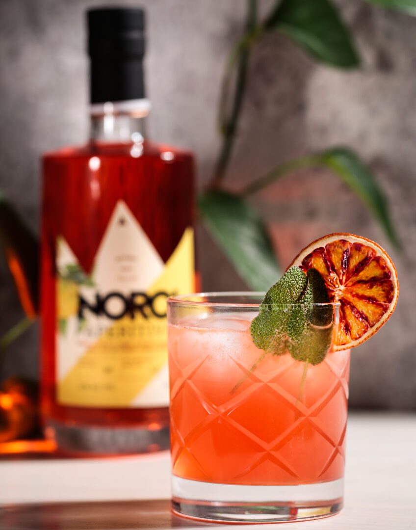 Recette cocktail Old Fashioned à l'orange sanguine de Noroi