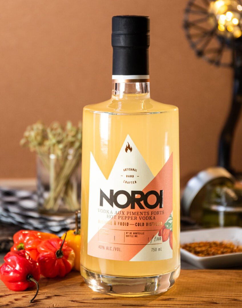 Vodka aux piments forts Noroi Noroi hot pepper vodka