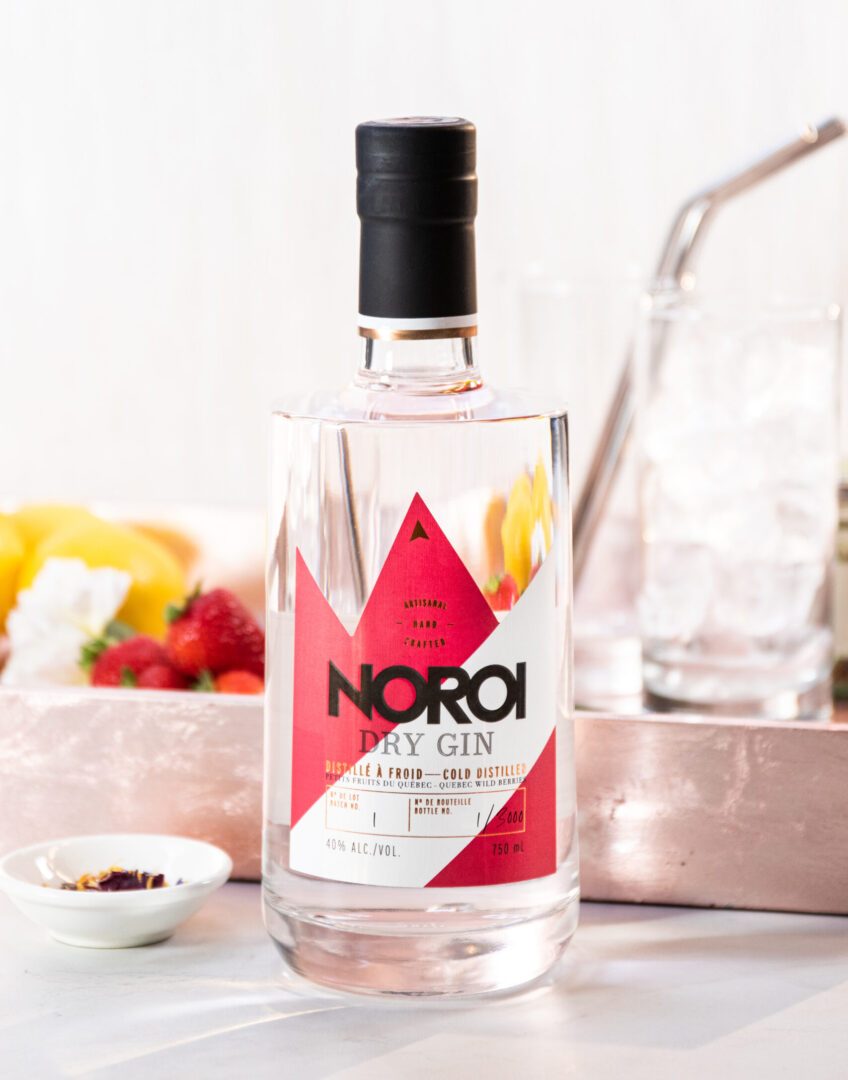 Gin aux petits fruits du Québec de Noroi Noroi's Quebec wild berries gin