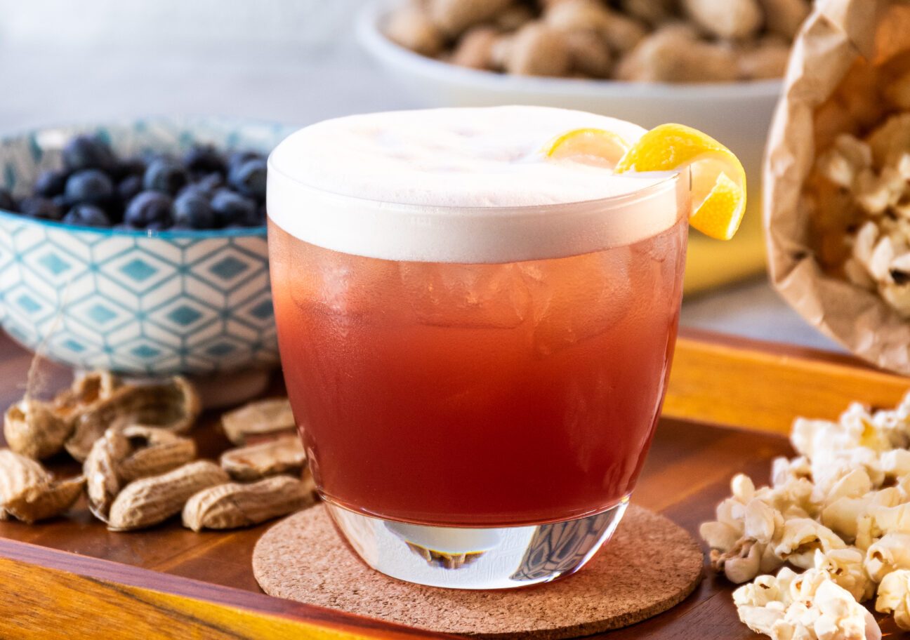 Cocktail Bleu gin bleu