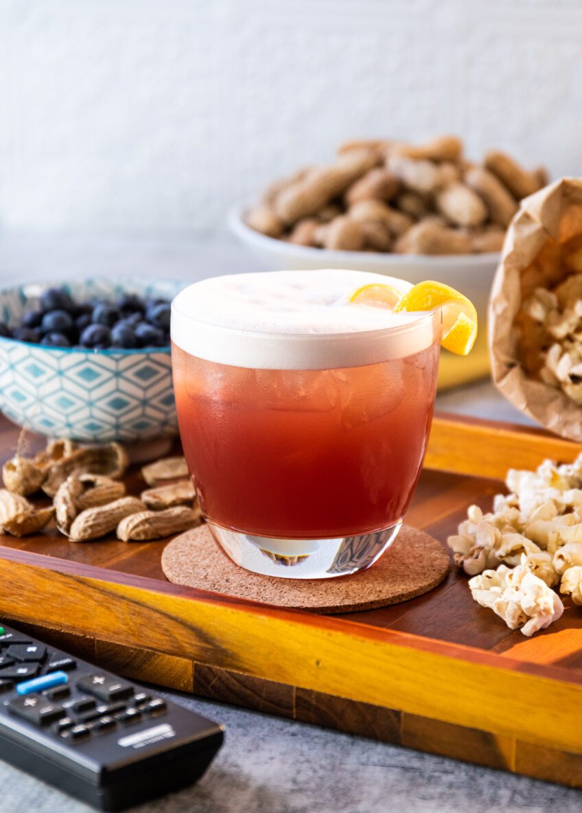 Cocktail Bleu gin bleu