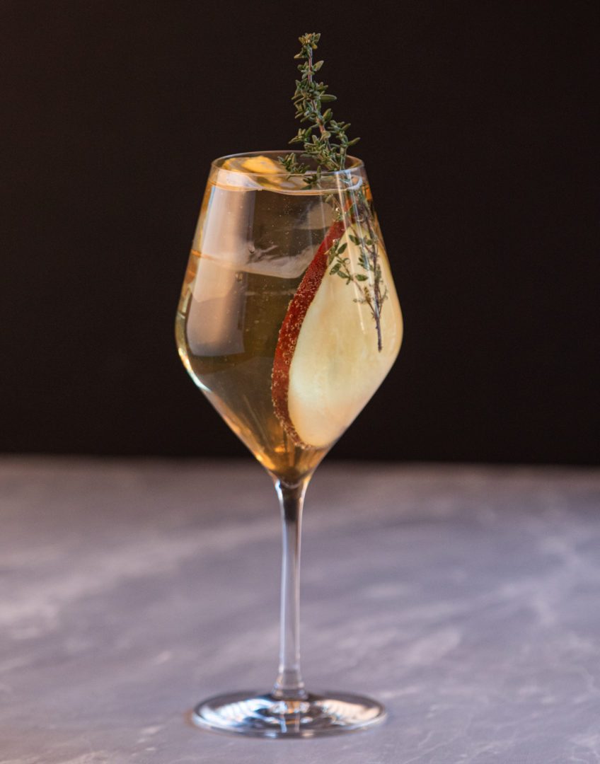 Recette cocktail Spritz à la poire