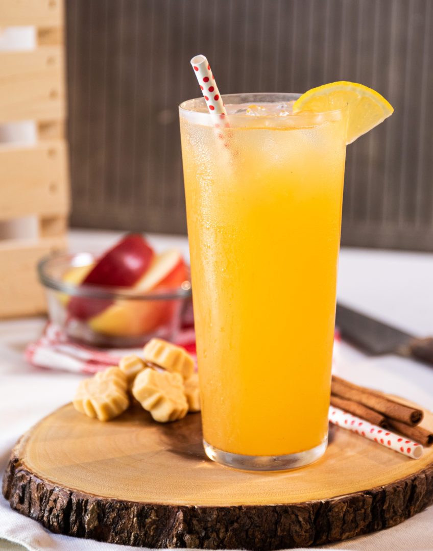 Recette cocktail Tape la pomme, fait avec le gin à l'érable Noroi