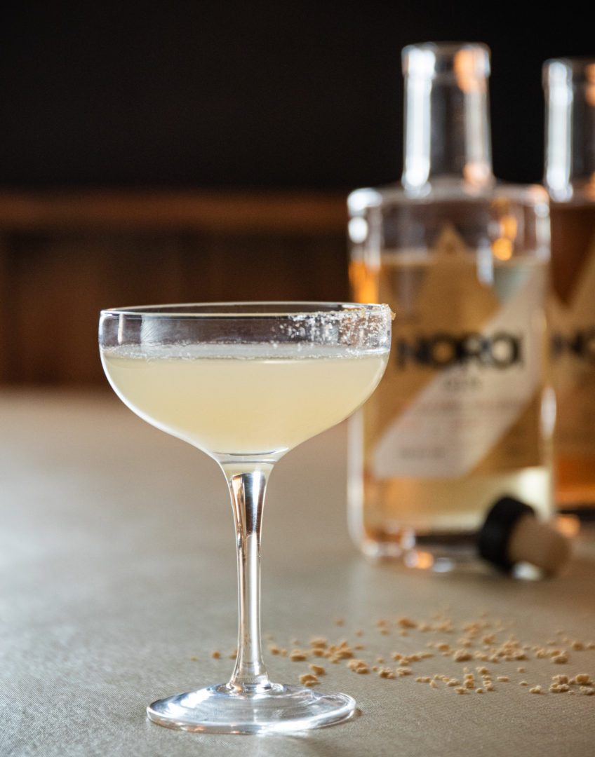 Recette cocktail Érablissima, fait avec le gin érable Noroi