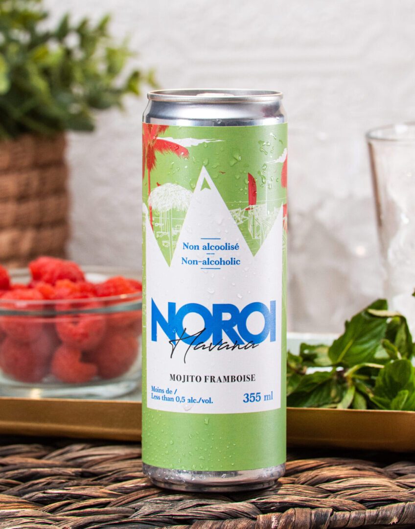 Prêt à boire sans alcool mojito framboise Havana Noroi
